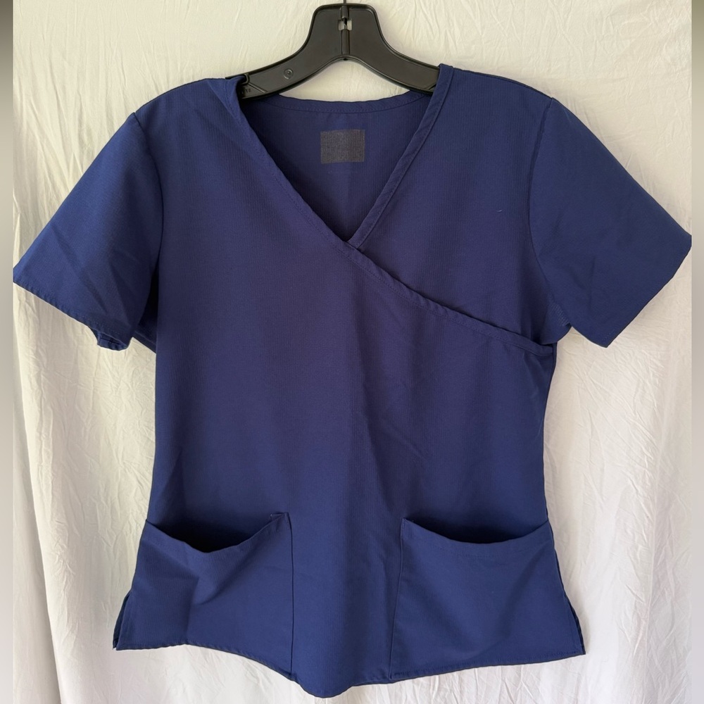 Women's Navy Scrub Top